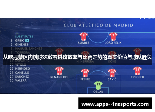 从欧冠禁区内触球次数看进攻效率与比赛走势的真实价值与球队胜负
